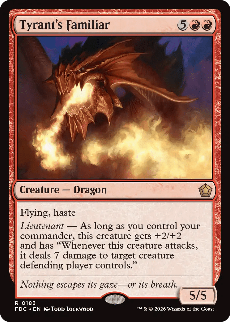Tyrant's Familiar [Foundations Commander] MTG Single Magic: The Gathering  | Multizone: Comics And Games