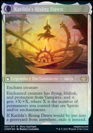 Katilda, Dawnhart Martyr // Katilda's Rising Dawn [Innistrad: Crimson Vow Prerelease Promos] MTG Single Magic: The Gathering  | Multizone: Comics And Games