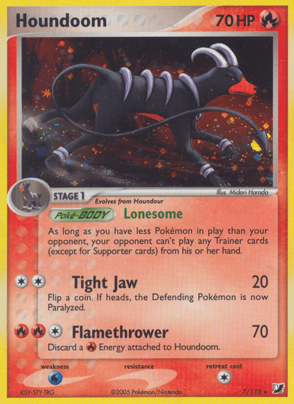 Houndoom (7/115) [EX: Unseen Forces] Pokemon Single Pokémon  | Multizone: Comics And Games