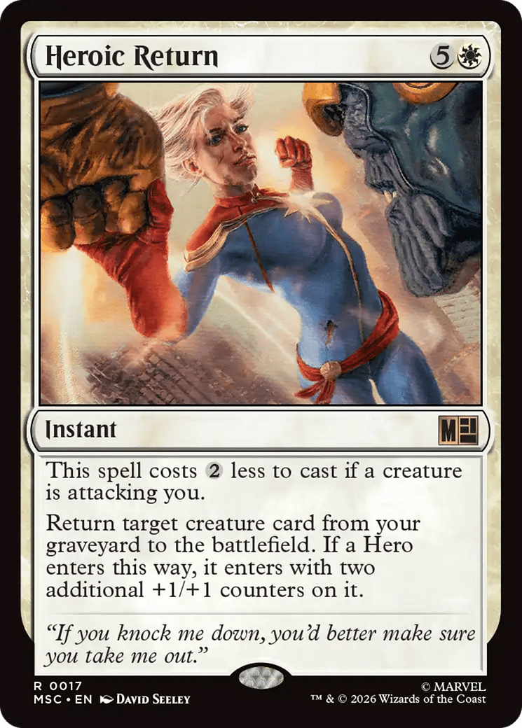 Heroic Return [Marvel Super Heroes Commander] MTG Single Magic: The Gathering  | Multizone: Comics And Games