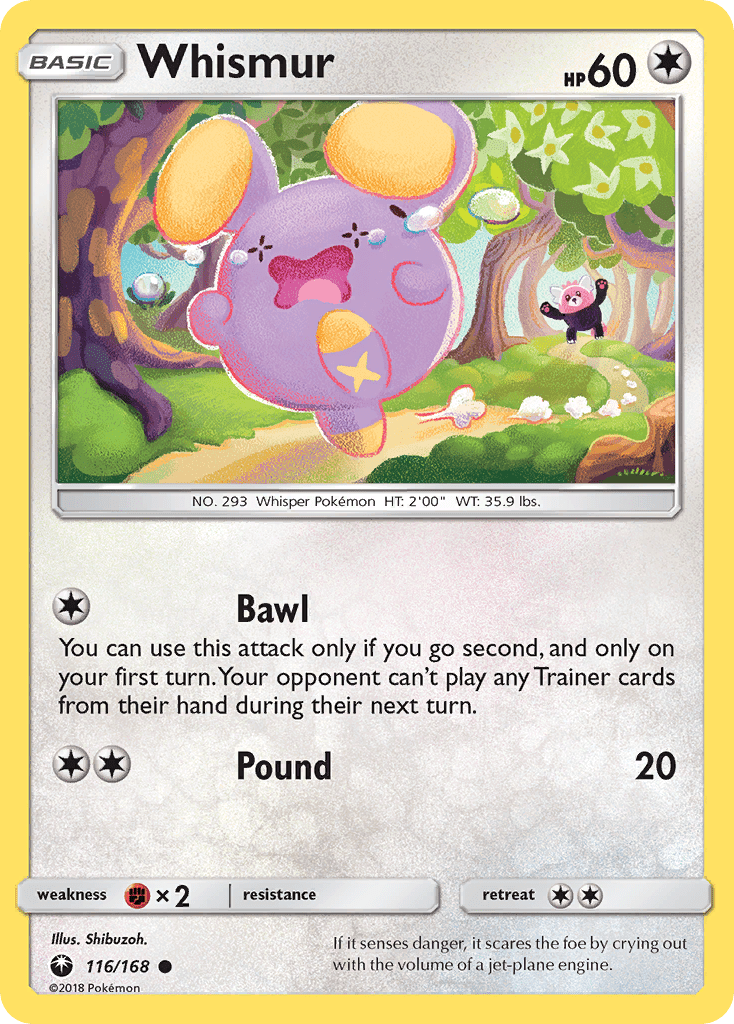 Whismur (116/168) [Sun & Moon: Celestial Storm] Pokemon Single Pokémon  | Multizone: Comics And Games