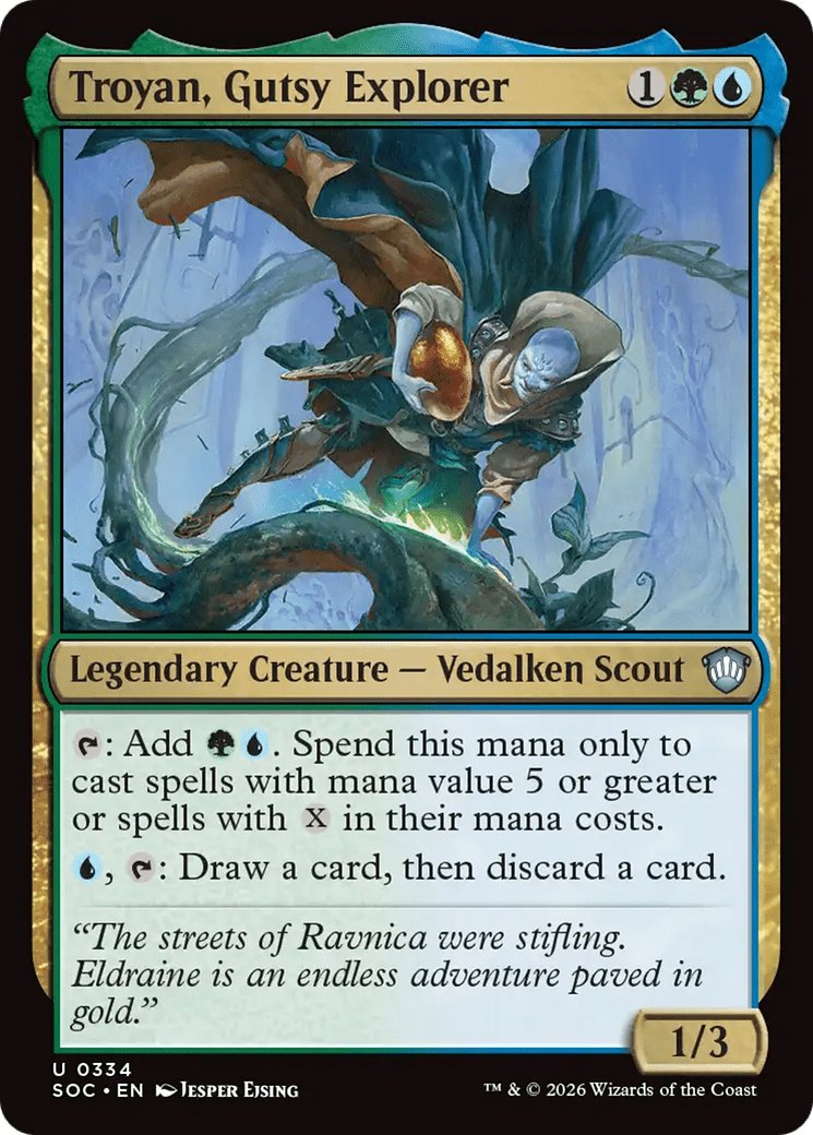 Troyan, Gutsy Explorer [Secrets of Strixhaven Commander] MTG Single Magic: The Gathering  | Multizone: Comics And Games