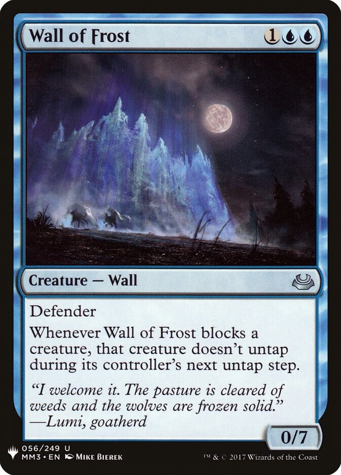 Wall of Frost [Mystery Booster] MTG Single Magic: The Gathering  | Multizone: Comics And Games