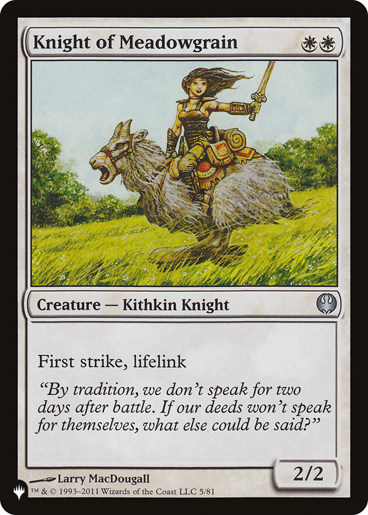 Knight of Meadowgrain [The List] MTG Single Magic: The Gathering  | Multizone: Comics And Games