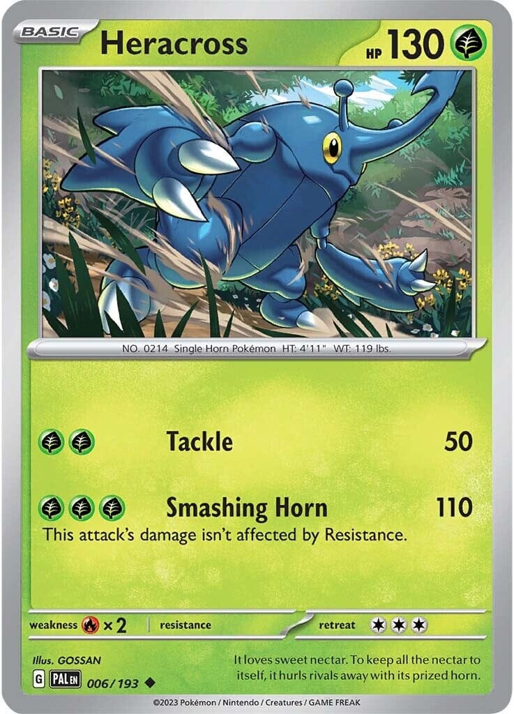 Heracross (006/193) [Scarlet & Violet: Paldea Evolved] Pokemon Single Pokémon  | Multizone: Comics And Games