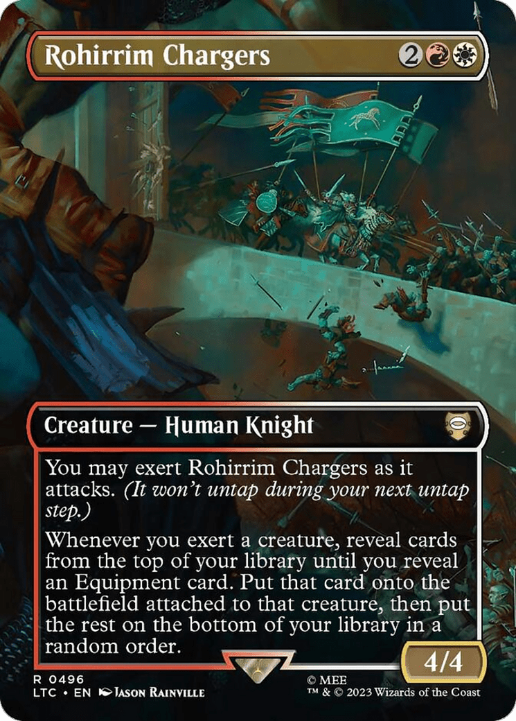 Rohirrim Chargers (Borderless) [The Lord of the Rings: Tales of Middle-Earth Commander] MTG Single Magic: The Gathering  | Multizone: Comics And Games