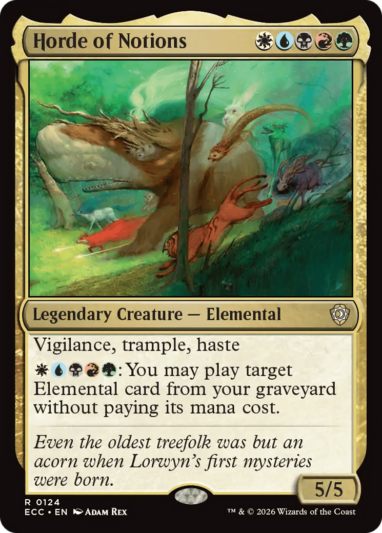 Horde of Notions [Lorwyn Eclipsed Commander] MTG Single Magic: The Gathering  | Multizone: Comics And Games