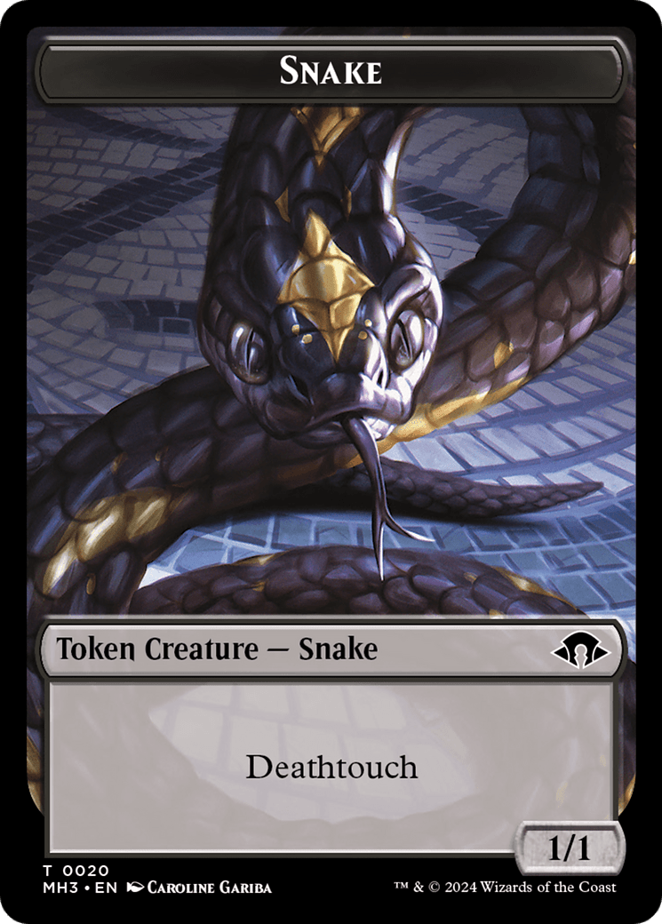 Servo // Snake Double-Sided Token [Modern Horizons 3 Tokens] MTG Single Magic: The Gathering  | Multizone: Comics And Games