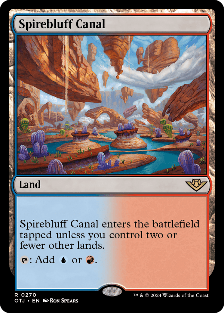 Spirebluff Canal [Outlaws of Thunder Junction] MTG Single Magic: The Gathering  | Multizone: Comics And Games