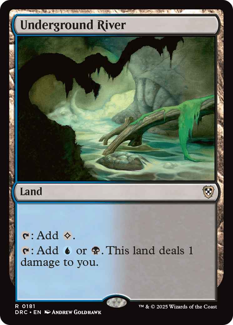 Underground River [Aetherdrift Commander] MTG Single Magic: The Gathering  | Multizone: Comics And Games