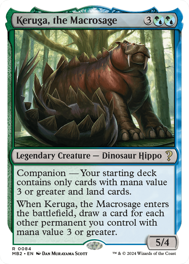 Keruga, the Macrosage (White Border) [Mystery Booster 2] MTG Single Magic: The Gathering  | Multizone: Comics And Games