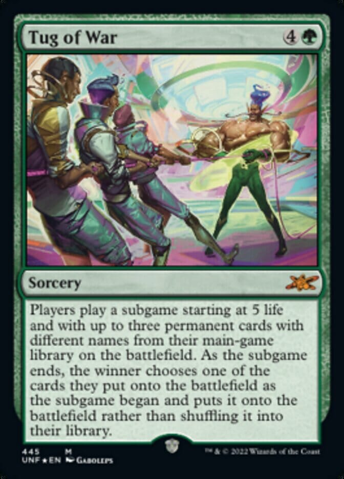 Tug of War (Galaxy Foil) [Unfinity] MTG Single Magic: The Gathering  | Multizone: Comics And Games