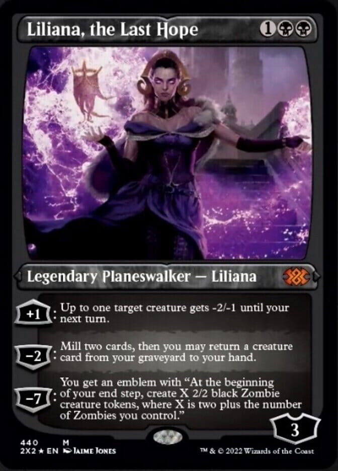 Liliana, the Last Hope (Foil Etched) [Double Masters 2022] MTG Single Magic: The Gathering  | Multizone: Comics And Games