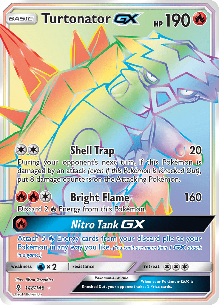 Turtonator GX (148/145) [Sun & Moon: Guardians Rising] Pokemon Single Pokémon  | Multizone: Comics And Games