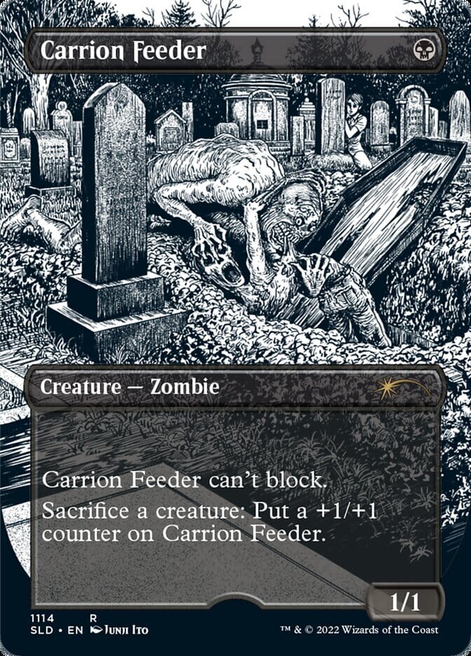 Carrion Feeder (Borderless Etched Foil) [Secret Lair Drop Series] MTG Single Magic: The Gathering  | Multizone: Comics And Games