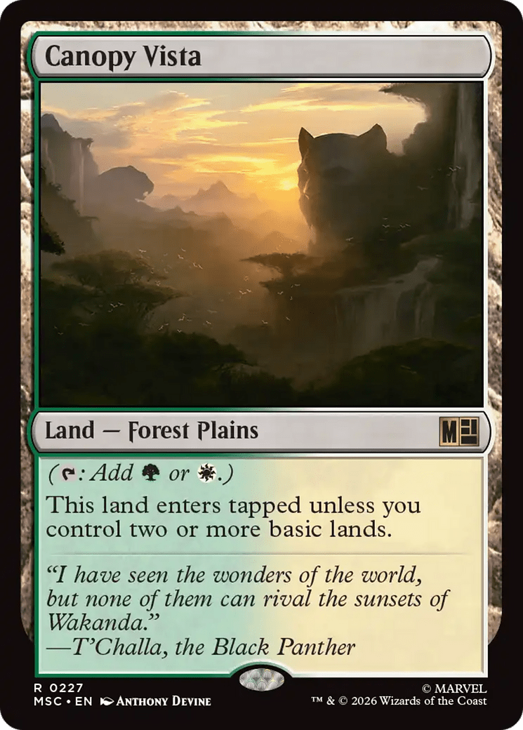Canopy Vista [Marvel Super Heroes Commander] MTG Single Magic: The Gathering  | Multizone: Comics And Games