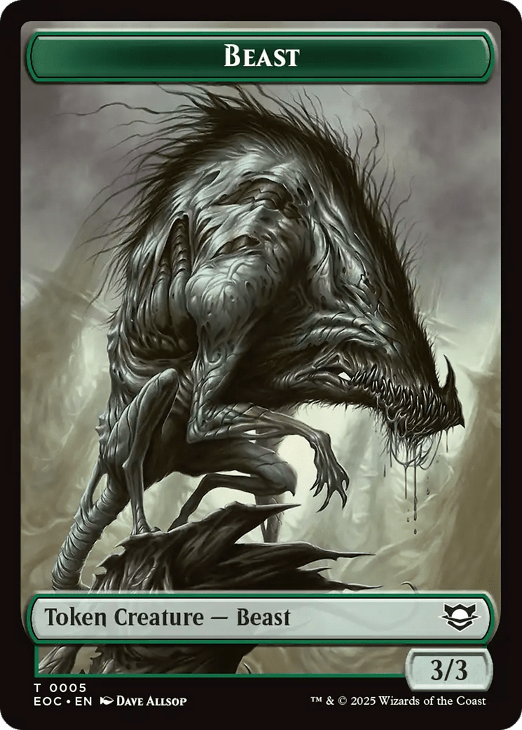 Insect // Beast (0005) Double-Sided Token [Edge of Eternities Commander Tokens] MTG Single Magic: The Gathering  | Multizone: Comics And Games