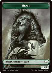 Clue // Beast (0005) Double-Sided Token [Edge of Eternities Commander Tokens] MTG Single Magic: The Gathering  | Multizone: Comics And Games