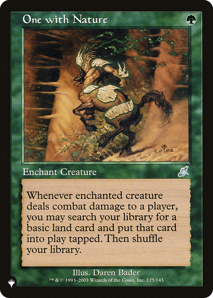 One with Nature [The List] MTG Single Magic: The Gathering  | Multizone: Comics And Games