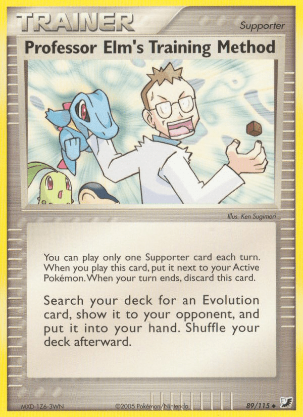Professor Elm's Training Method (89/115) [EX: Unseen Forces] Pokemon Single Pokémon  | Multizone: Comics And Games