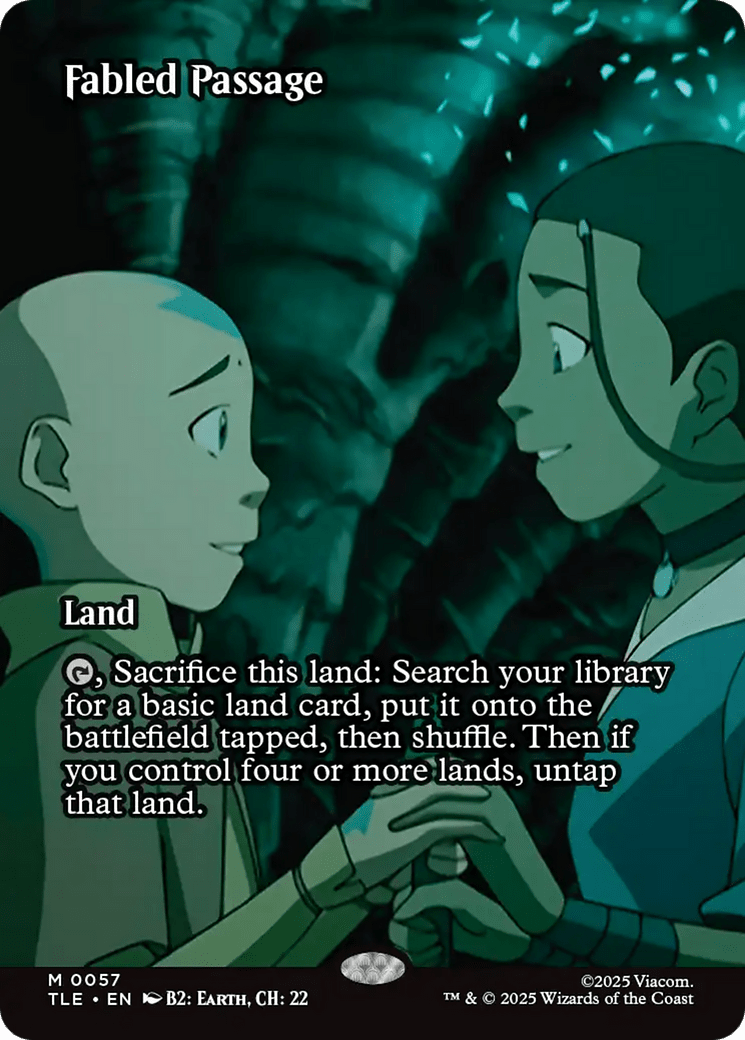 Fabled Passage (Borderless) [Avatar: The Last Airbender: Eternal-Legal] MTG Single Magic: The Gathering  | Multizone: Comics And Games