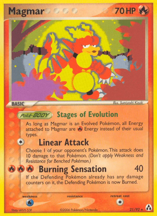 Magmar (21/92) [EX: Legend Maker] Pokemon Single Pokémon  | Multizone: Comics And Games