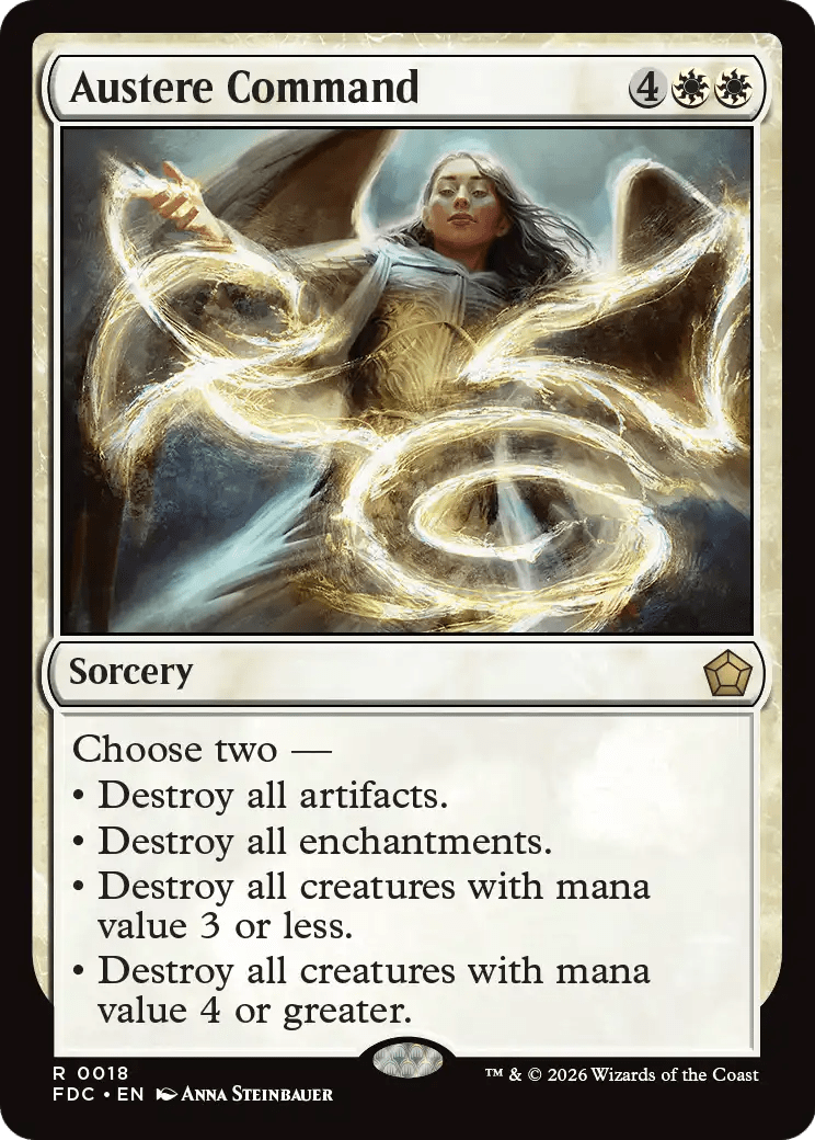 Austere Command [Foundations Commander] MTG Single Magic: The Gathering  | Multizone: Comics And Games