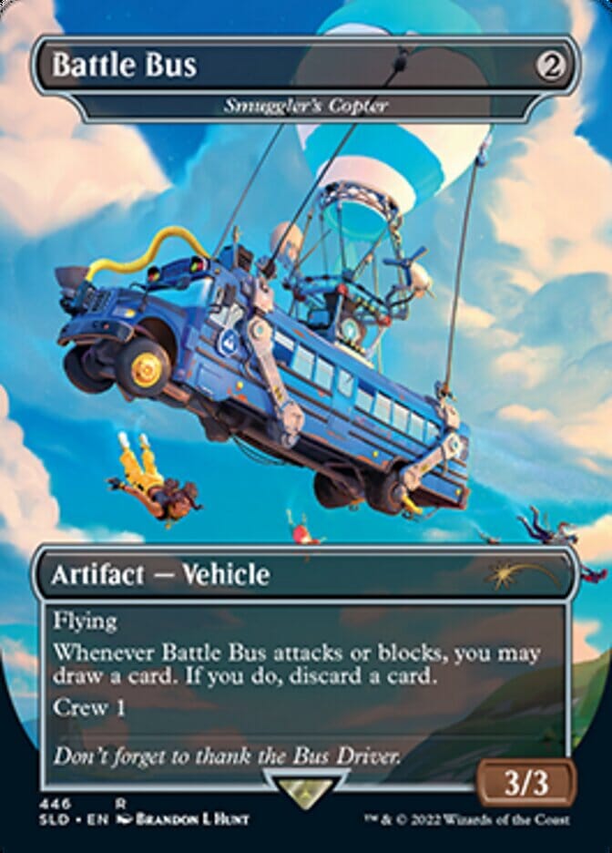 Smuggler's Copter - Battle Bus [Secret Lair Drop Series] MTG Single Magic: The Gathering  | Multizone: Comics And Games