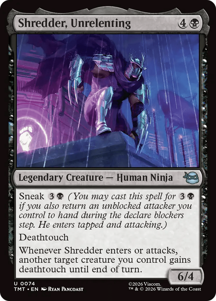 Shredder, Unrelenting [Teenage Mutant Ninja Turtles] MTG Single Magic: The Gathering  | Multizone: Comics And Games