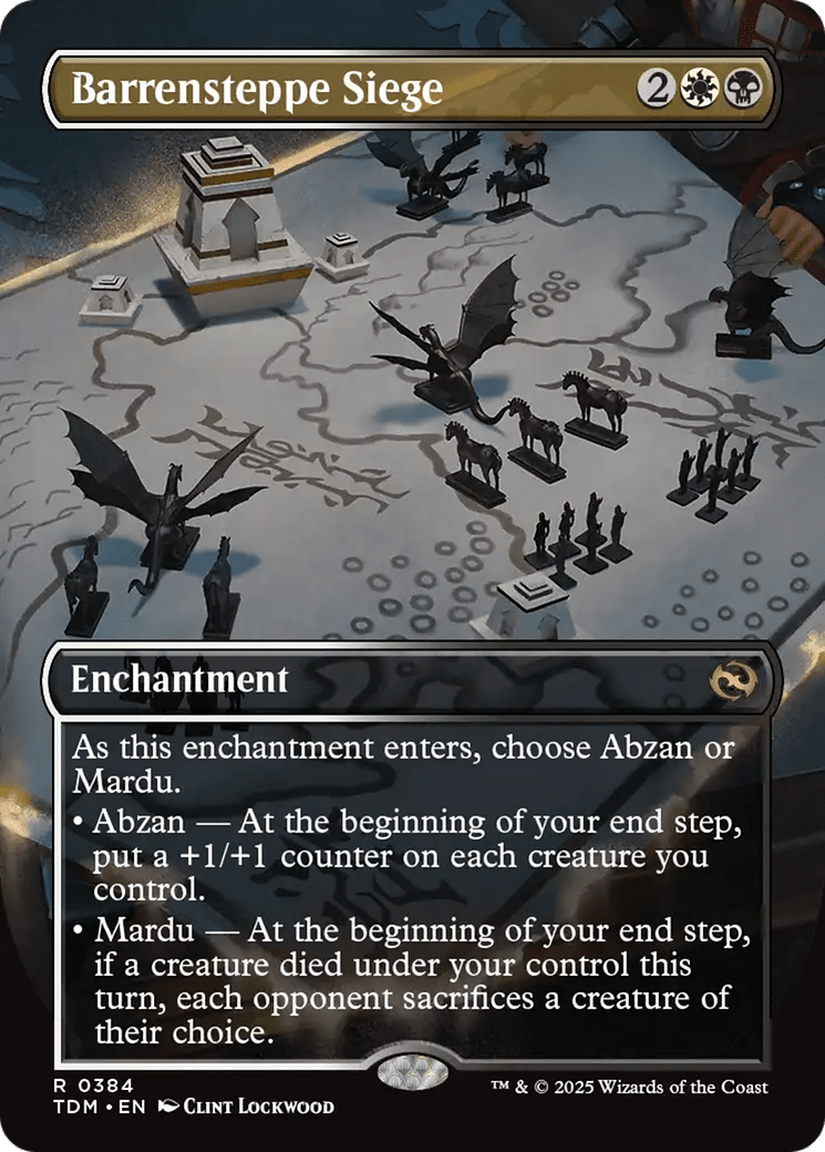 Barrensteppe Siege (Borderless) [Tarkir: Dragonstorm] MTG Single Magic: The Gathering  | Multizone: Comics And Games