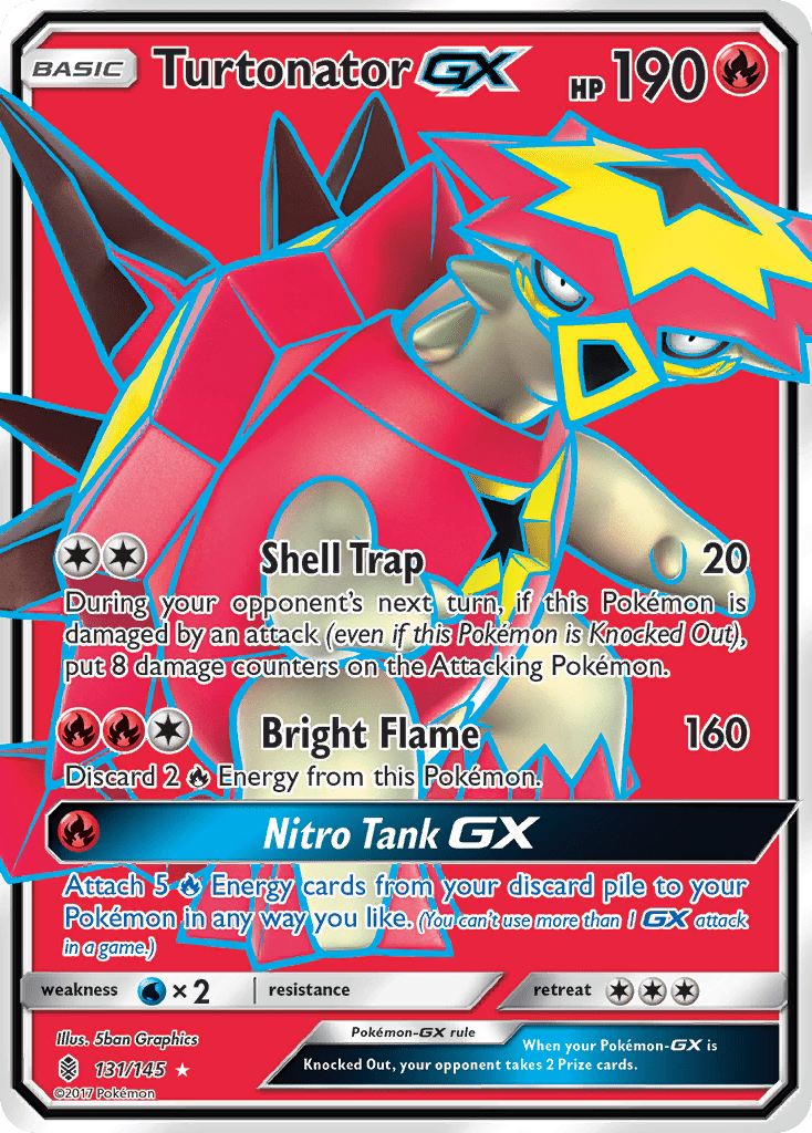Turtonator GX (131/145) [Sun & Moon: Guardians Rising] Pokemon Single Pokémon  | Multizone: Comics And Games