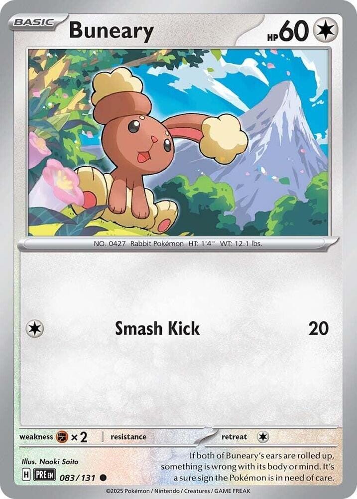 Buneary (083/131) [Scarlet & Violet: Prismatic Evolutions] Pokemon Single Pokémon  | Multizone: Comics And Games