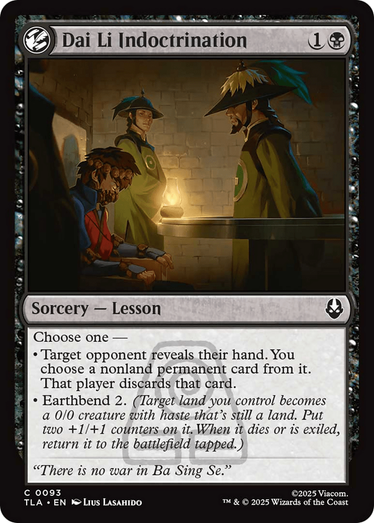 Dai Li Indoctrination [Avatar: The Last Airbender] MTG Single Magic: The Gathering  | Multizone: Comics And Games