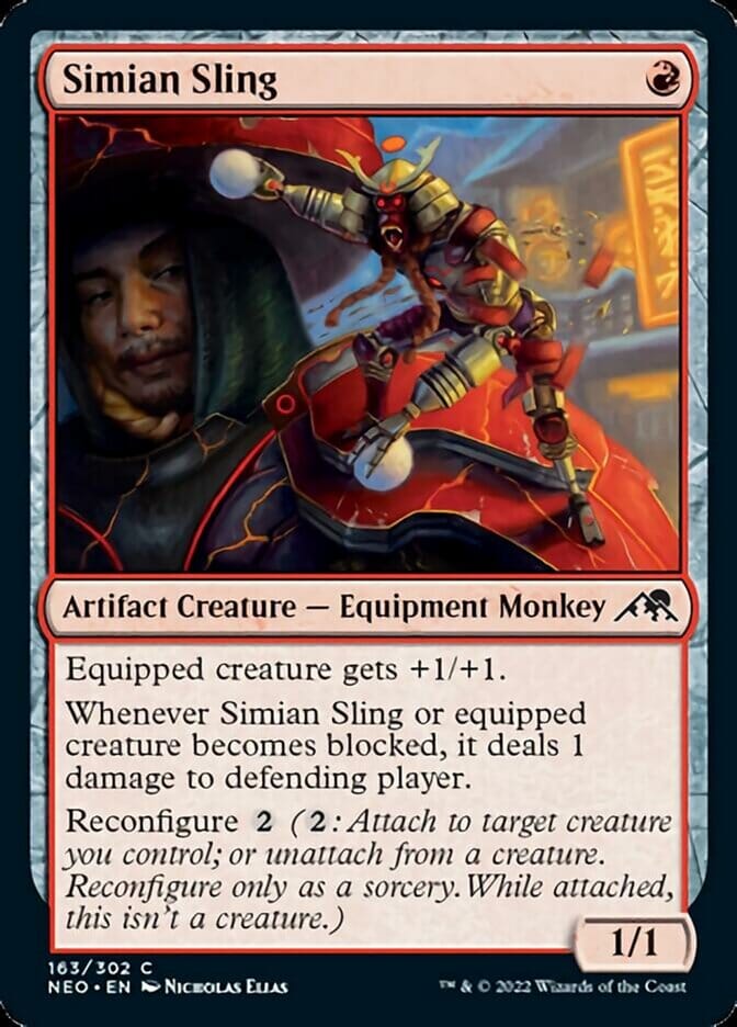 Simian Sling [Kamigawa: Neon Dynasty] MTG Single Magic: The Gathering  | Multizone: Comics And Games