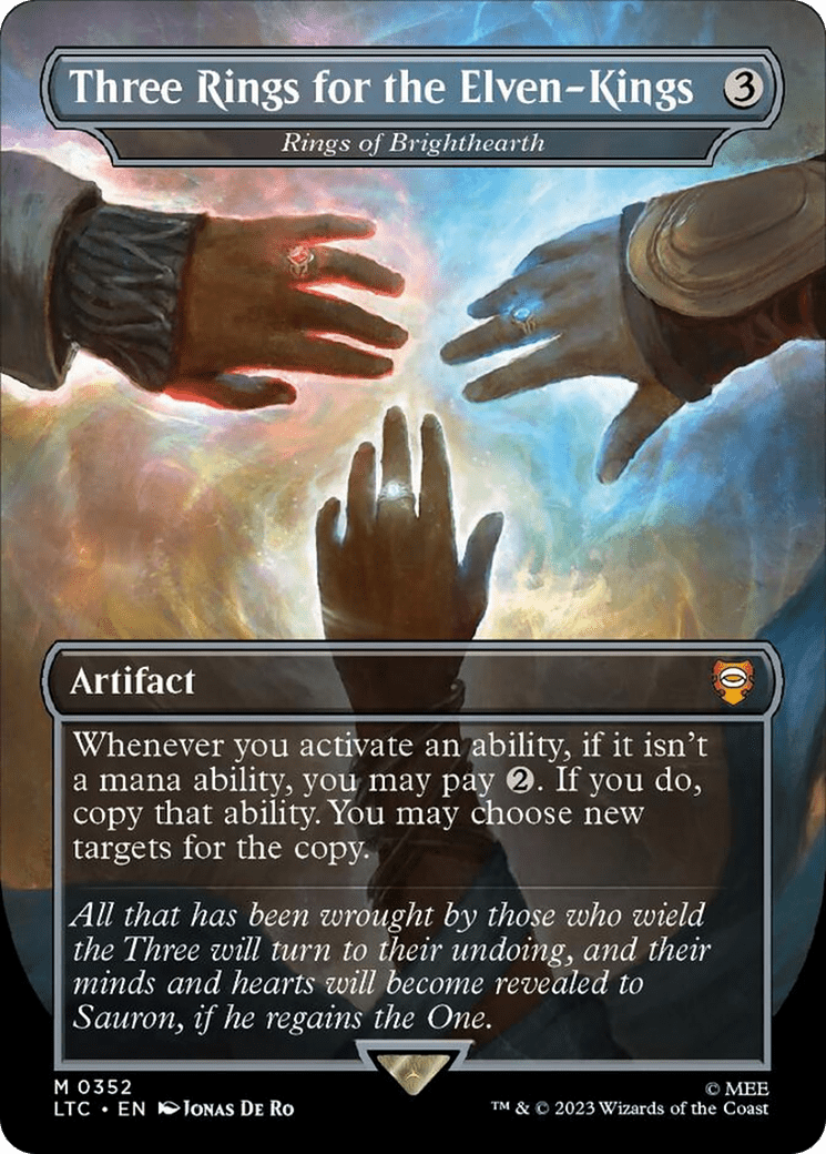 Three Rings for the Elven-Kings - Rings of Brighthearth (Surge Foil) [The Lord of the Rings: Tales of Middle-Earth Commander] MTG Single Magic: The Gathering  | Multizone: Comics And Games