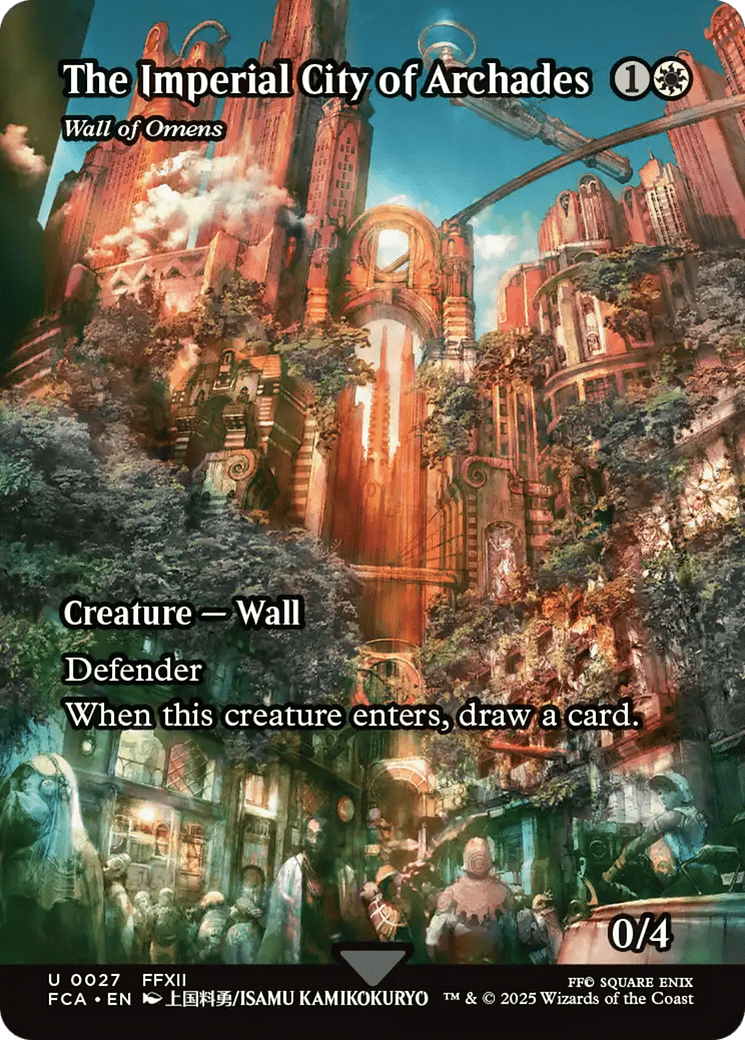 The Imperial City of Archades - Wall of Omens (Showcase) [FINAL FANTASY : Through the Ages] MTG Single Magic: The Gathering  | Multizone: Comics And Games
