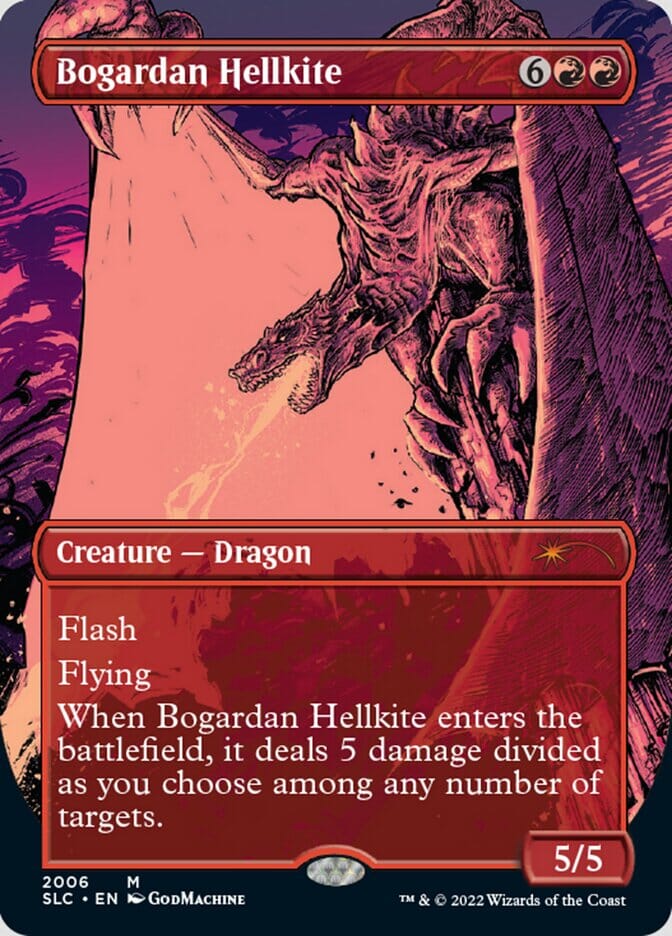 Bogardan Hellkite (Borderless) [Secret Lair Countdown Kit] MTG Single Magic: The Gathering  | Multizone: Comics And Games