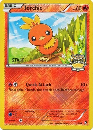 Torchic (12/111) (City Championship Promo Staff) [XY: Furious Fists] Pokemon Single Pokémon  | Multizone: Comics And Games