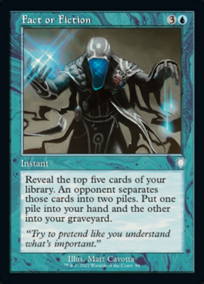 Fact or Fiction (Retro) [The Brothers' War Commander] MTG Single Magic: The Gathering  | Multizone: Comics And Games