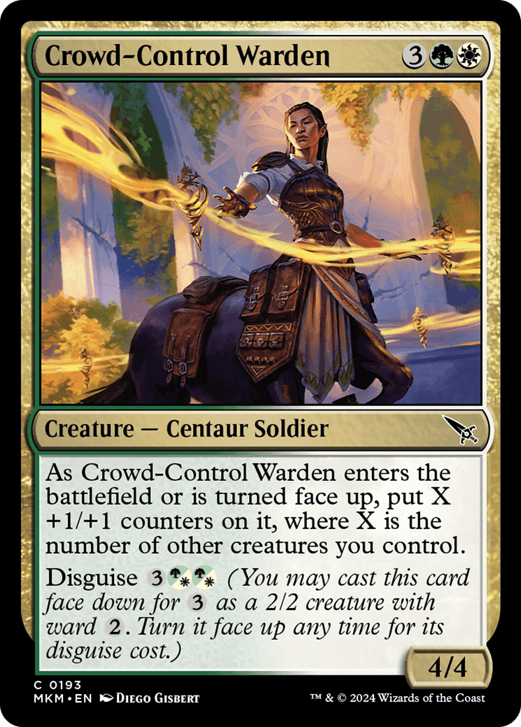 Crowd-Control Warden [Murders at Karlov Manor] MTG Single Magic: The Gathering  | Multizone: Comics And Games