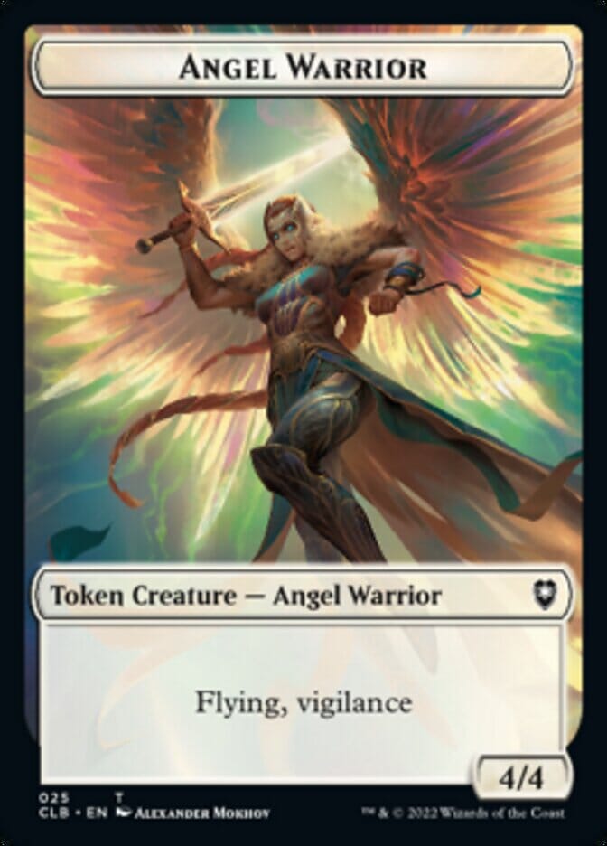 Kor Warrior // Angel Warrior Double-Sided Token [Commander Legends: Battle for Baldur's Gate Tokens] MTG Single Magic: The Gathering  | Multizone: Comics And Games