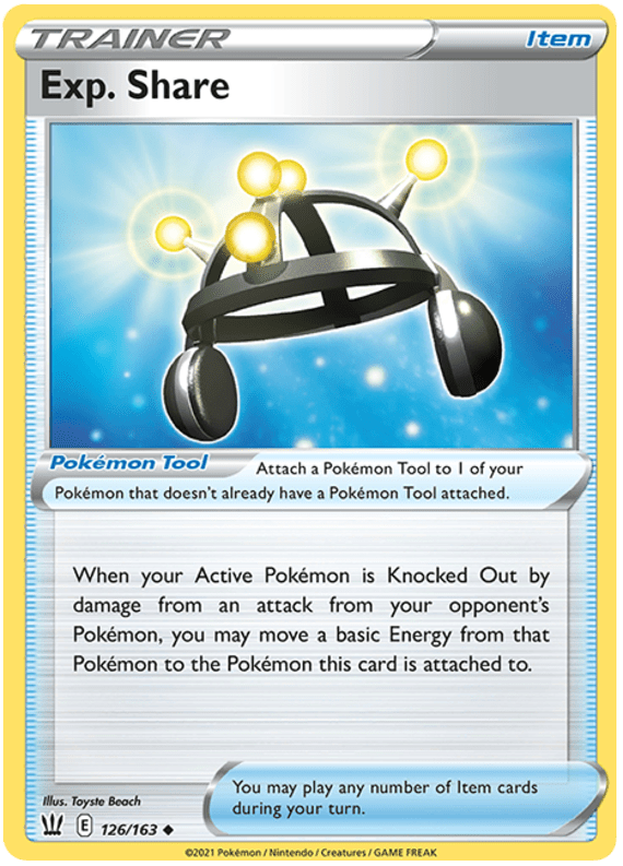 Exp. Share (126/163) [Sword & Shield: Battle Styles] Pokemon Single Pokémon  | Multizone: Comics And Games