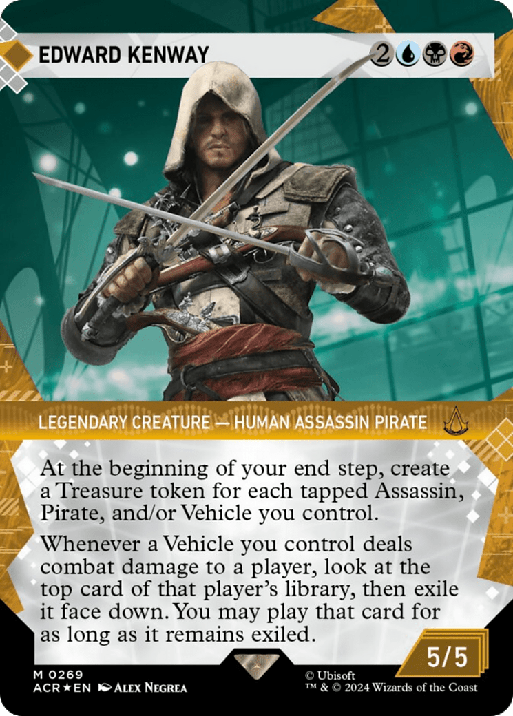 Edward Kenway (Showcase) (Textured Foil) [Assassin's Creed] MTG Single Magic: The Gathering  | Multizone: Comics And Games