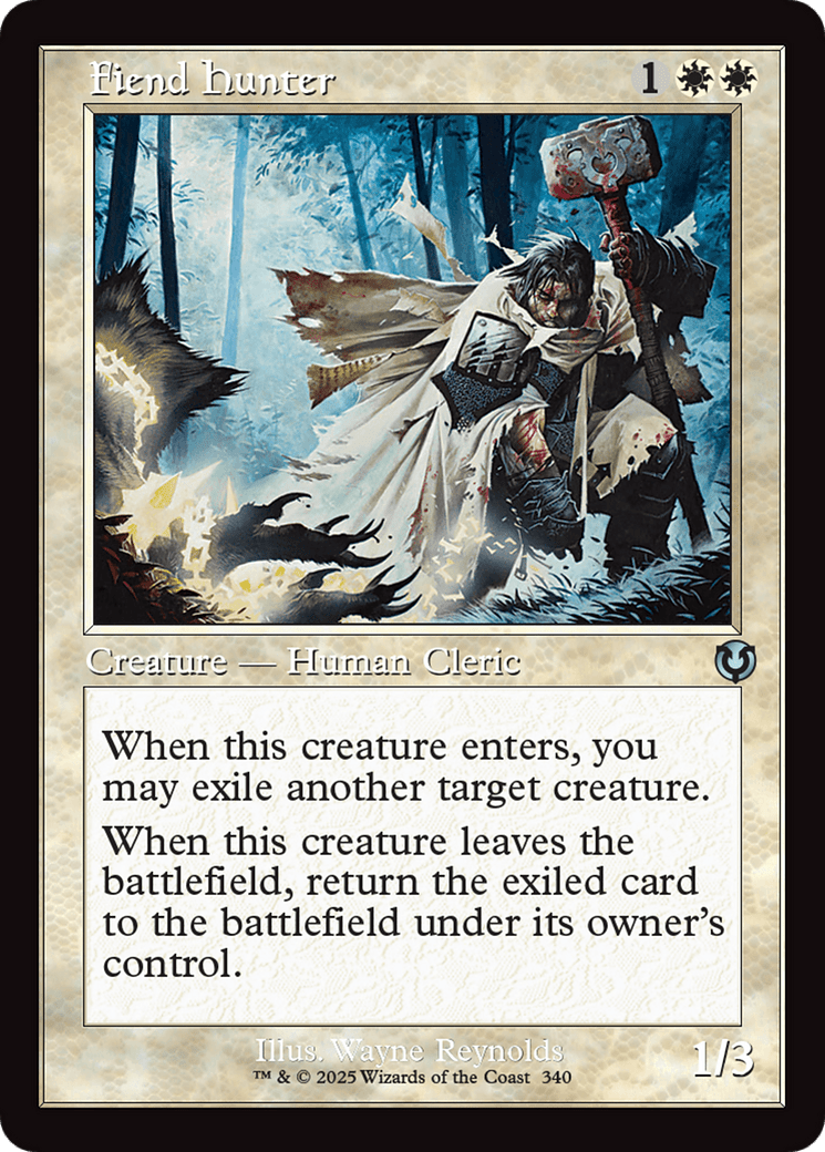 Fiend Hunter (Retro Frame) [Innistrad Remastered] MTG Single Magic: The Gathering  | Multizone: Comics And Games