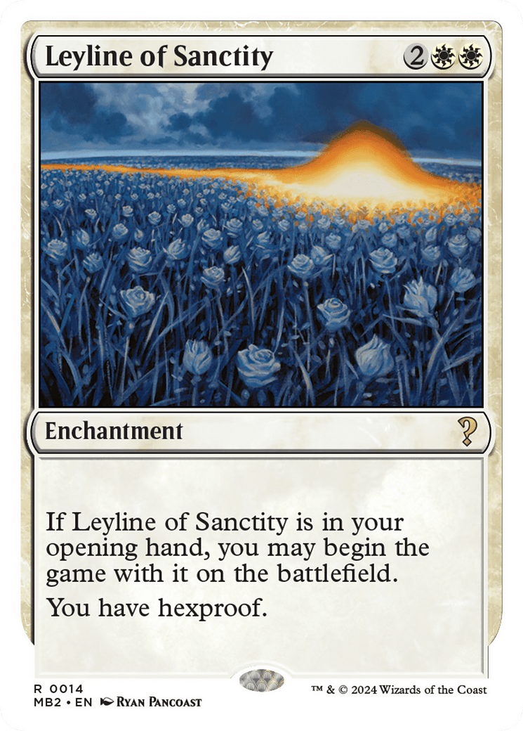 Leyline of Sanctity (White Border) [Mystery Booster 2] MTG Single Magic: The Gathering  | Multizone: Comics And Games
