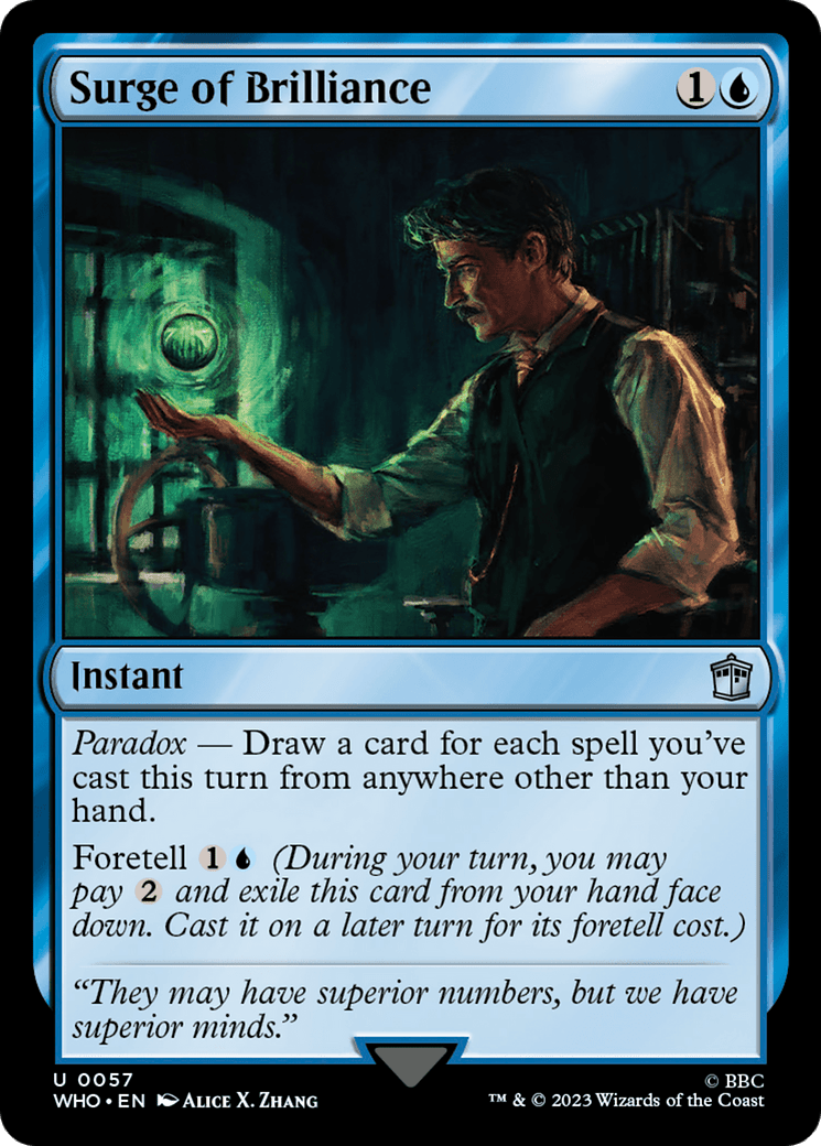 Surge of Brilliance [Doctor Who] MTG Single Magic: The Gathering  | Multizone: Comics And Games