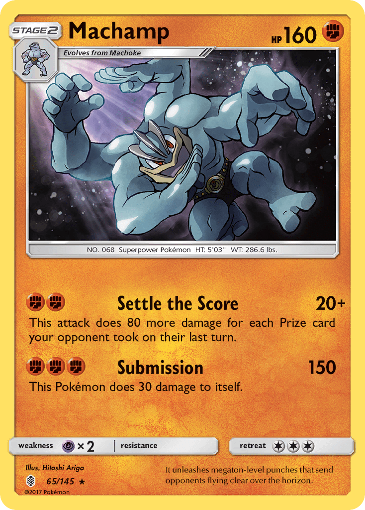 Machamp (65/145) [Sun & Moon: Guardians Rising] Pokemon Single Pokémon  | Multizone: Comics And Games