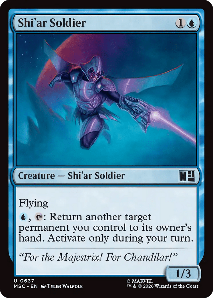 Shi'ar Soldier [Marvel Super Heroes Commander] MTG Single Magic: The Gathering  | Multizone: Comics And Games