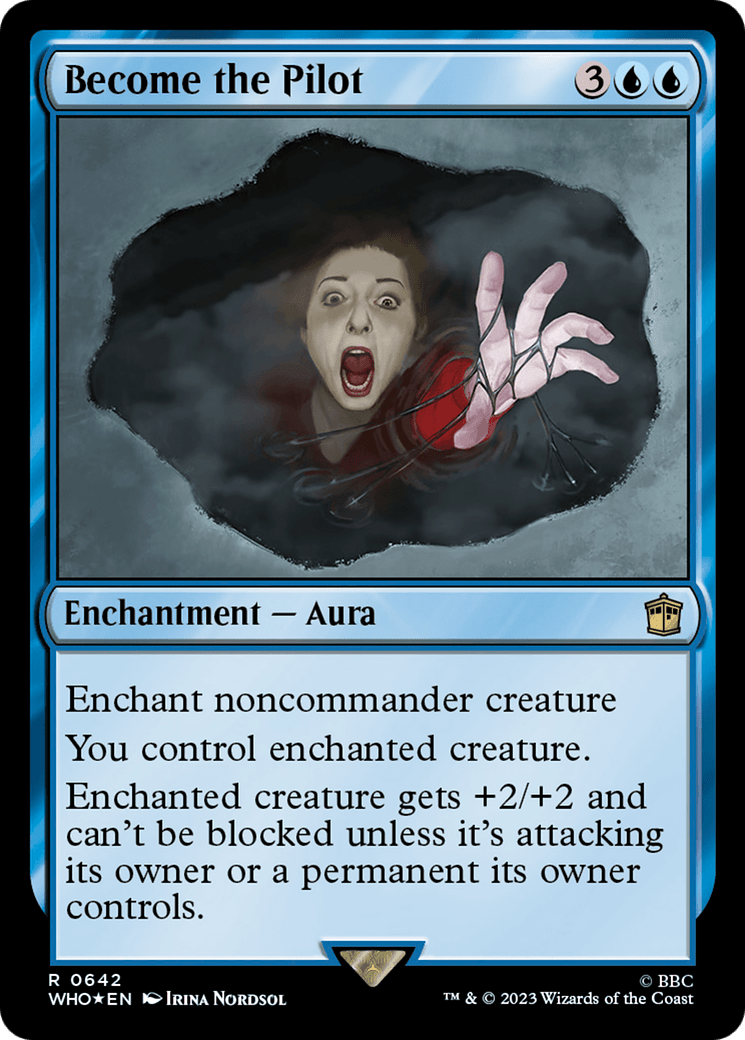 Become the Pilot (Surge Foil) [Doctor Who] MTG Single Magic: The Gathering  | Multizone: Comics And Games