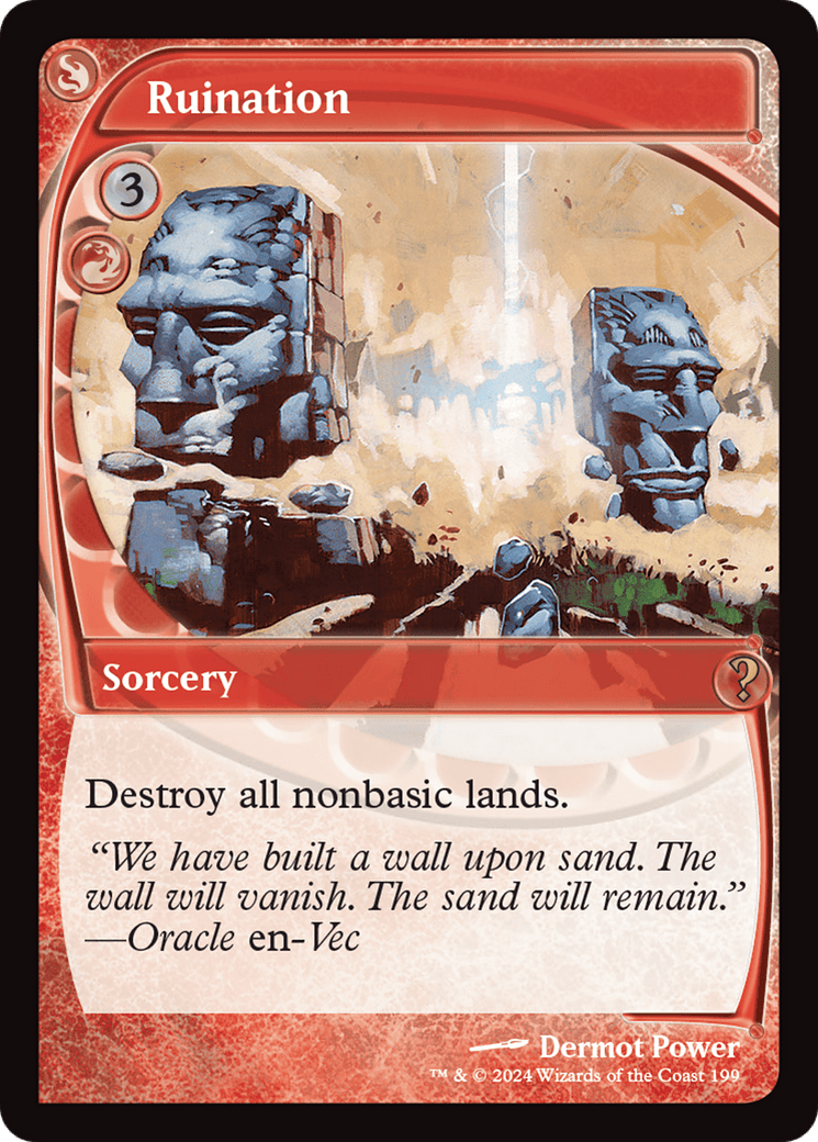 Ruination (Future Sight) [Mystery Booster 2] MTG Single Magic: The Gathering  | Multizone: Comics And Games